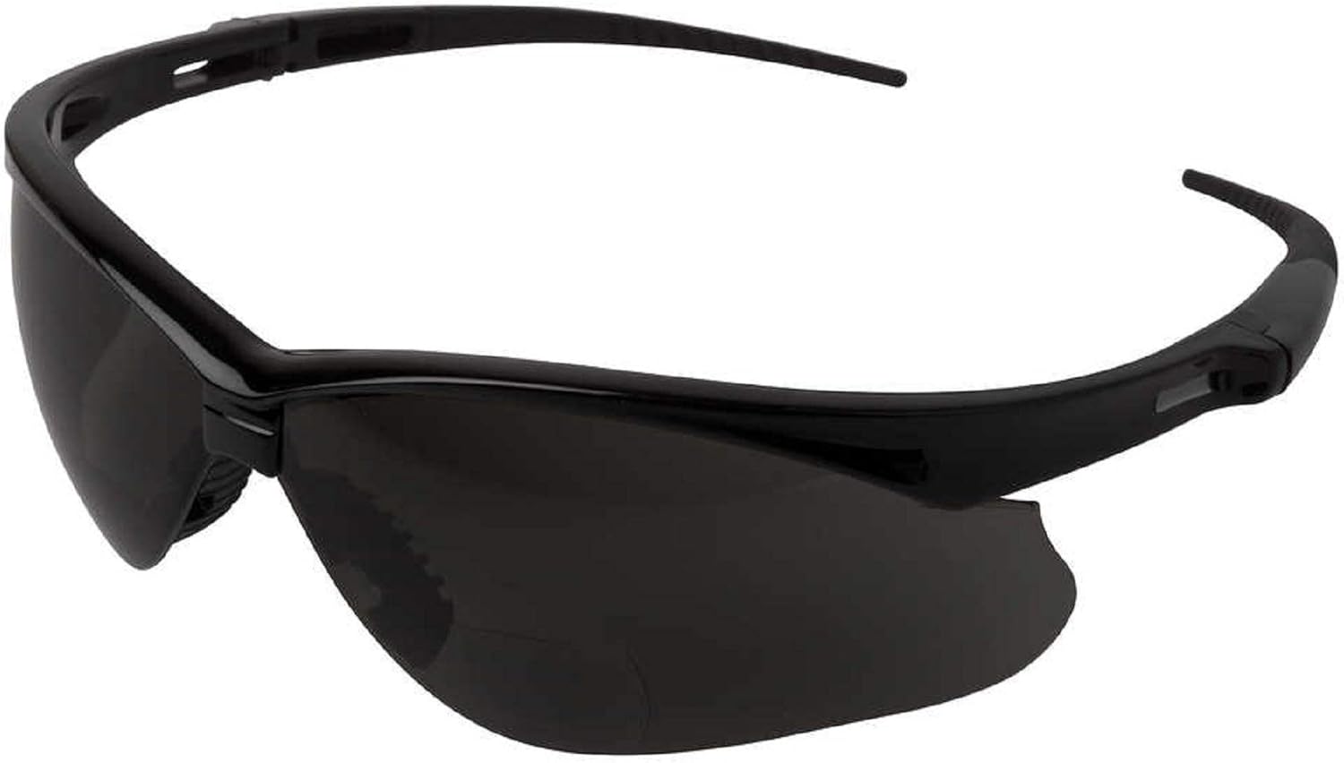 Jackson Safety V60 Nemesis RX Safety Eyewear, Black Frame Smoke Lens, +1.5 Diopter