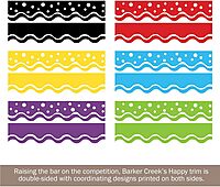 Barker Creek Double-Sided Scalloped Border (Happy)