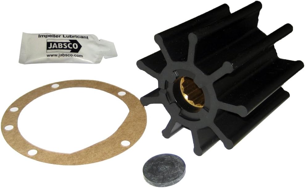 Jabsco Impeller Kit - 9 Blade - Nitrile - 3-3/4" Diameter x 3-1/2" W, 1" Shaft Diameter