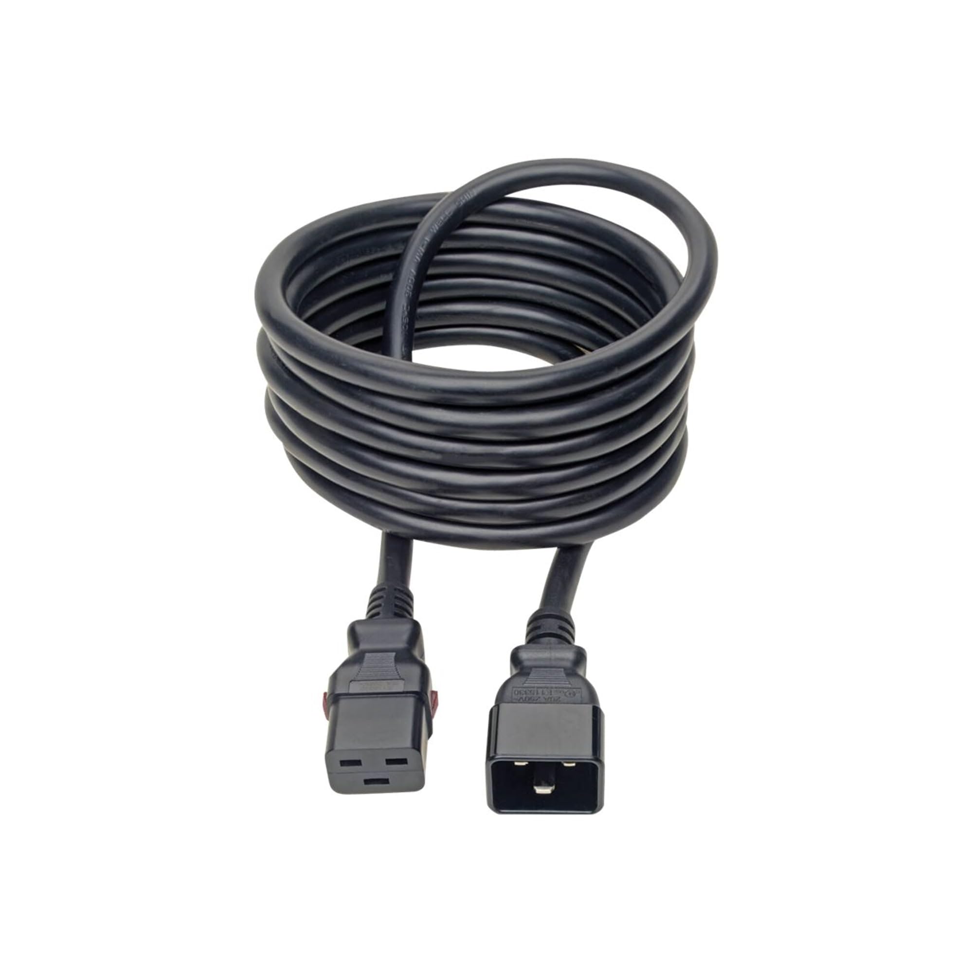 Tripp Lite Computer Power Cord (C20 to C19 Power Cord), Heavy Duty, Locking C19 Connector, 20A, 100-250V, 12AWG - P036-L10