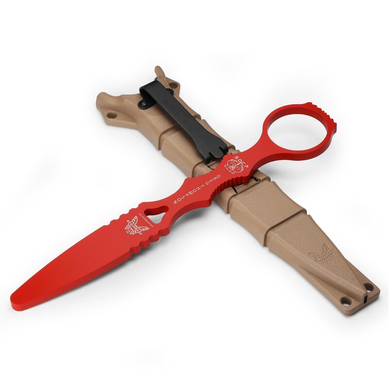 Benchmade - SOCP 176T Tactical Training Dagger with Red 400C Handle (176T)