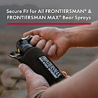 SABRE Frontiersman Bear Spray Holster, Nylon 3-in-1 Chest/Belt/Waist, Fits 7.9 & 9.2 oz