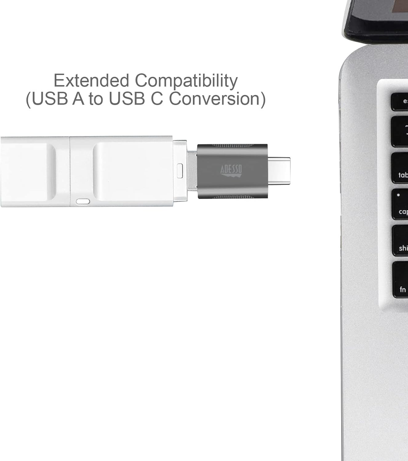 ADESSO ADP-300-4 Female USB-A to Male USB-C Adapter (4-Pack)