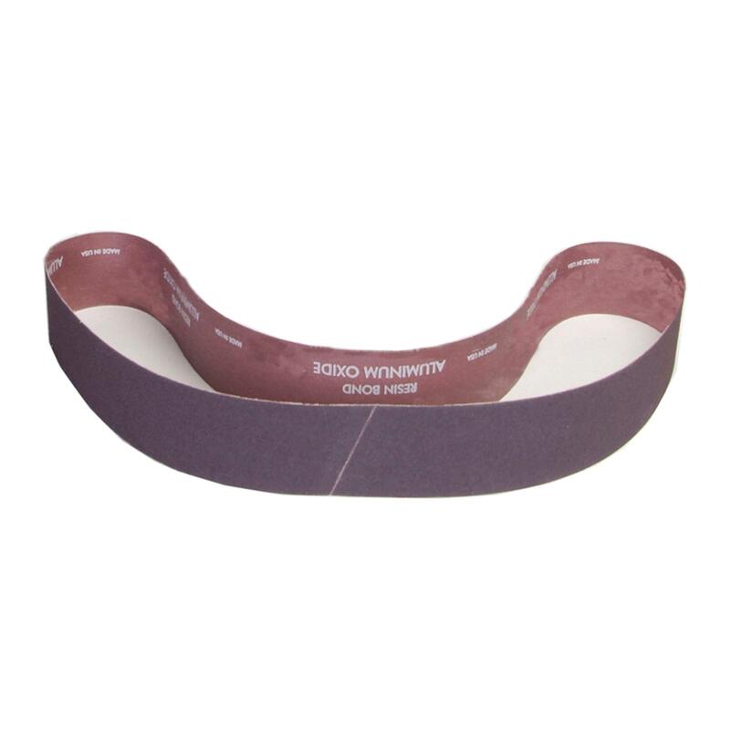 Abrasive Belt: 1" Wide, 42" OAL, 80 Grit, Aluminum Oxide