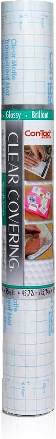 Con-Tact Brand Creative Clear Covering, Versatile and Self-Adhesive Shelf Liner, Ideal Privacy Film, Protective Clear Vinyl