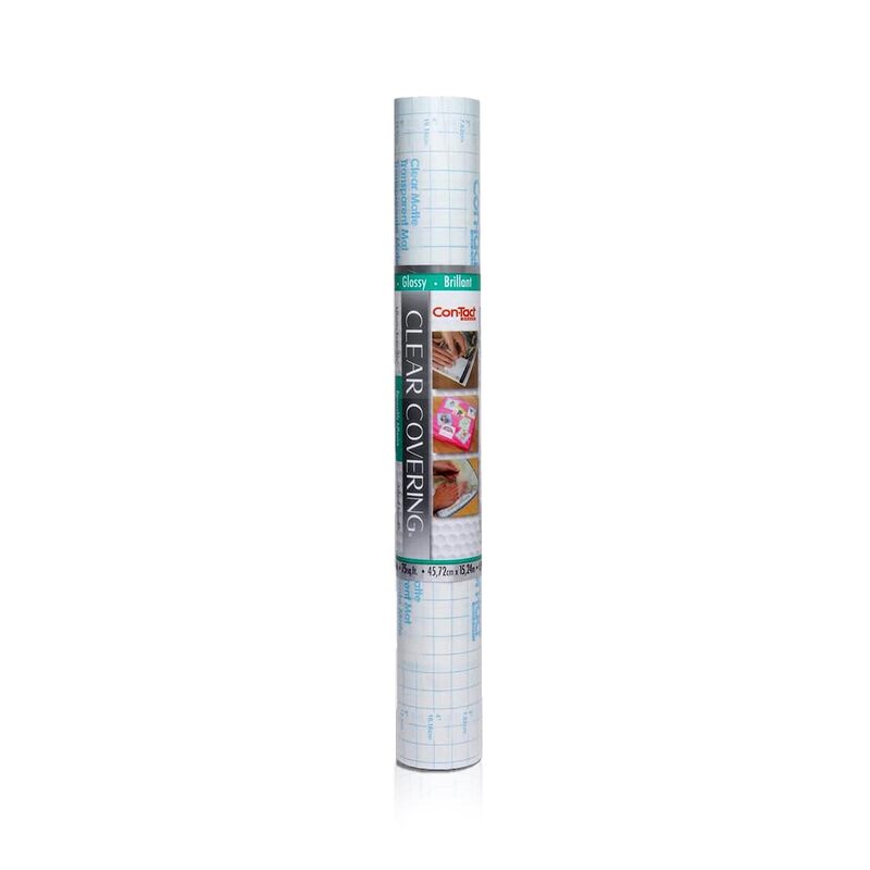 Con-Tact Brand Creative Clear Covering, Versatile and Self-Adhesive Shelf Liner, Ideal Privacy Film, Protective Clear Vinyl