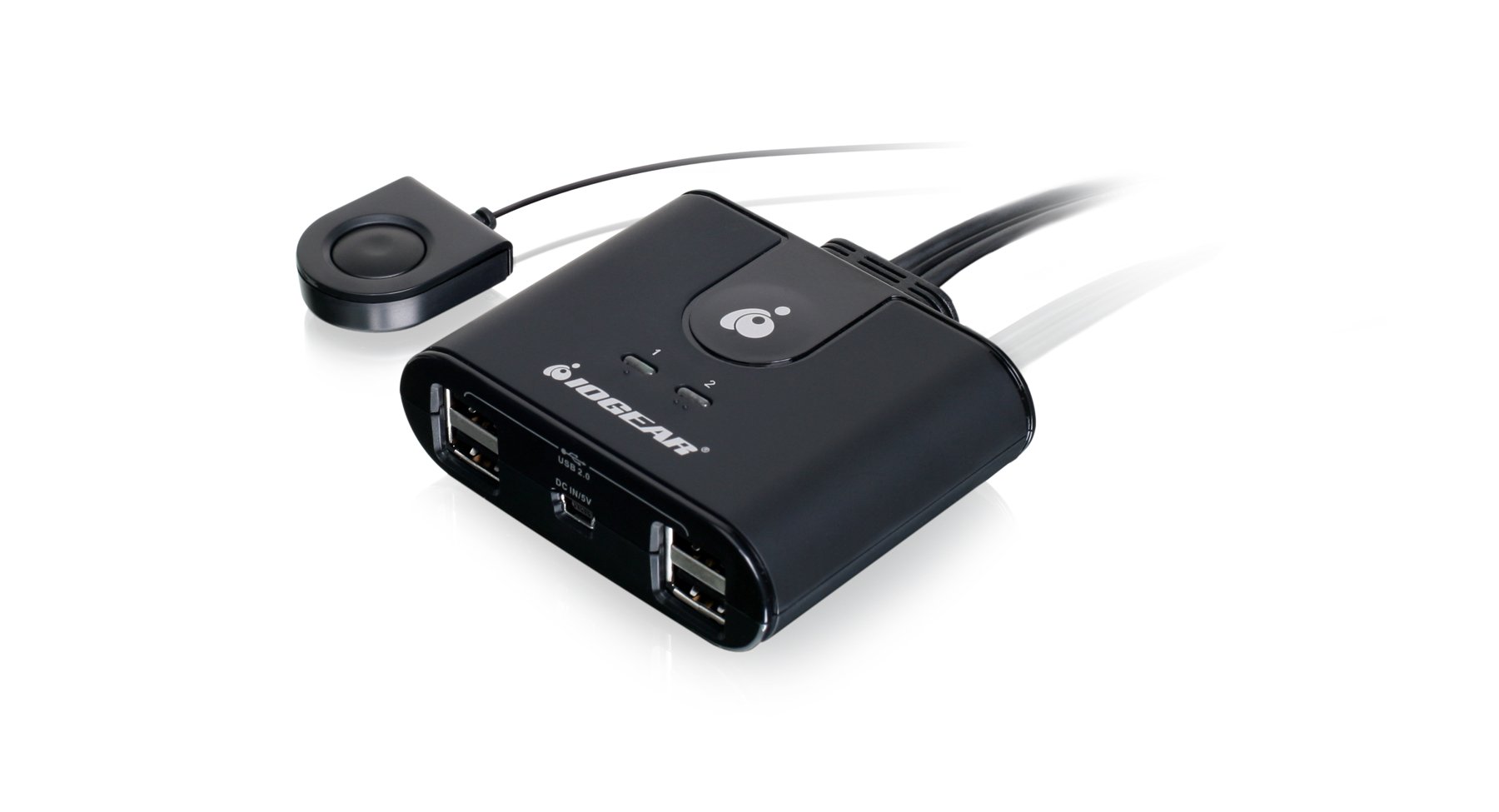 IOGEAR 2x4 USB Peripheral Sharing Switch - Share 4 USB Devices Between 2 Computers