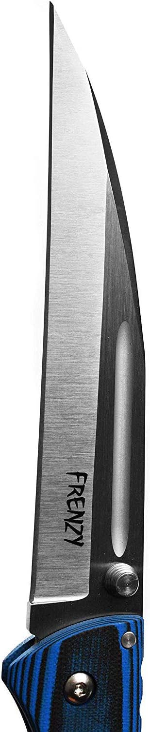 COLD STEEL Frenzy II 5.5" S35VN Razor-Sharp Blade 6.75" G-10 Handle Everyday Carry Tactical Folding Knife with Tri-Ad