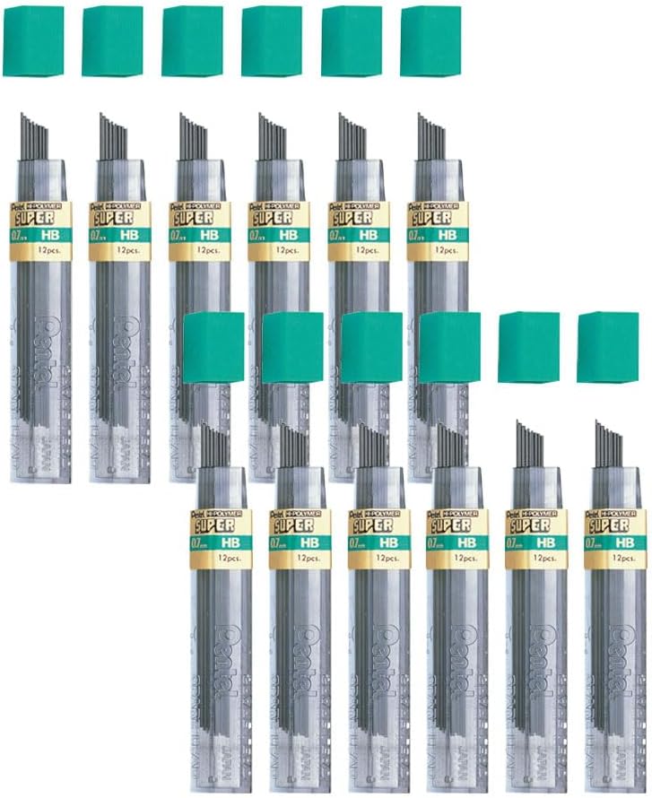 Pentel Super Hi-Polymer HB Lead Refills