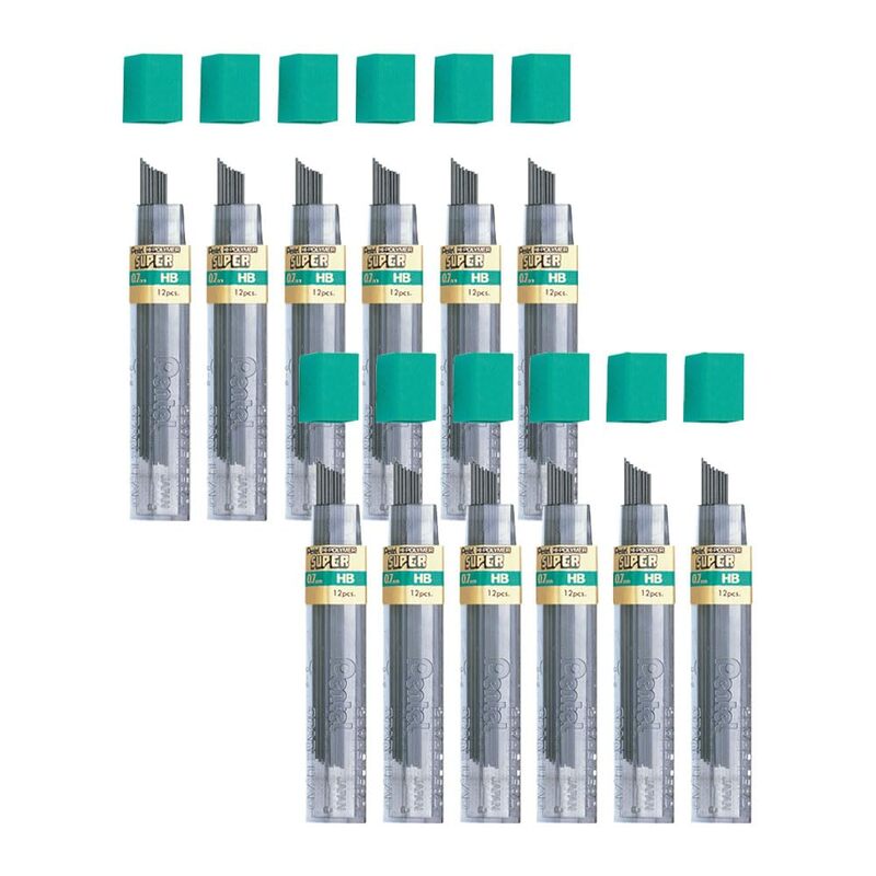 Pentel Super Hi-Polymer HB Lead Refills