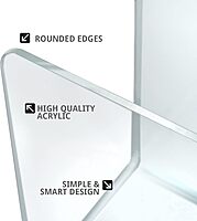 Azar Displays Clear Acrylic Lateral Desk File Holders, Pack of 4