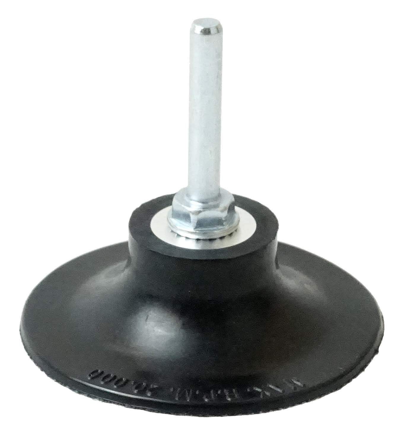 Weiler 51551 Tiger 1/4" Stem, 2" Diameter, Non-Woven Surface Conditioning Plastic Button Style Back-Up Pad