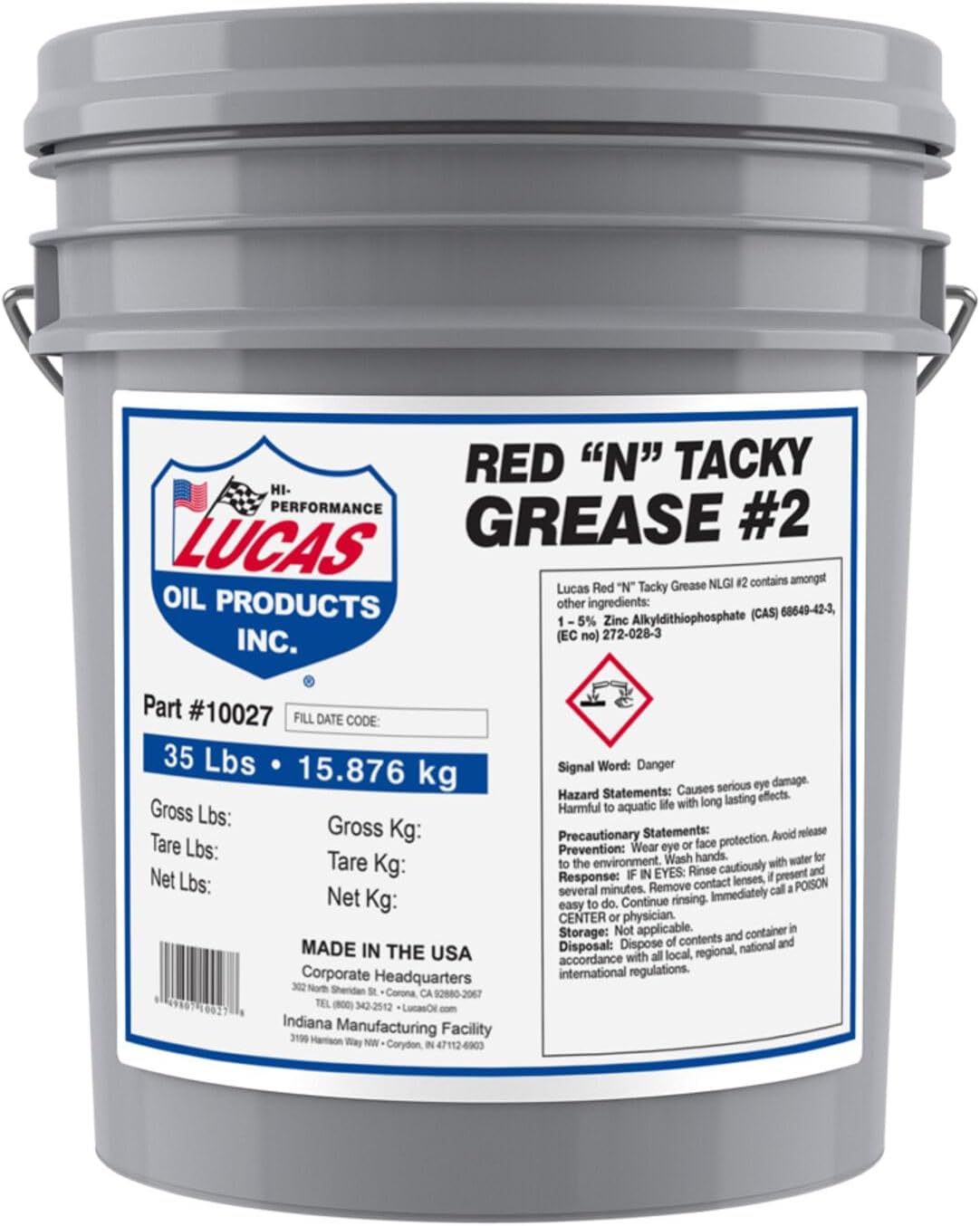 Lucas Oil Red 'N' Tacky Grease