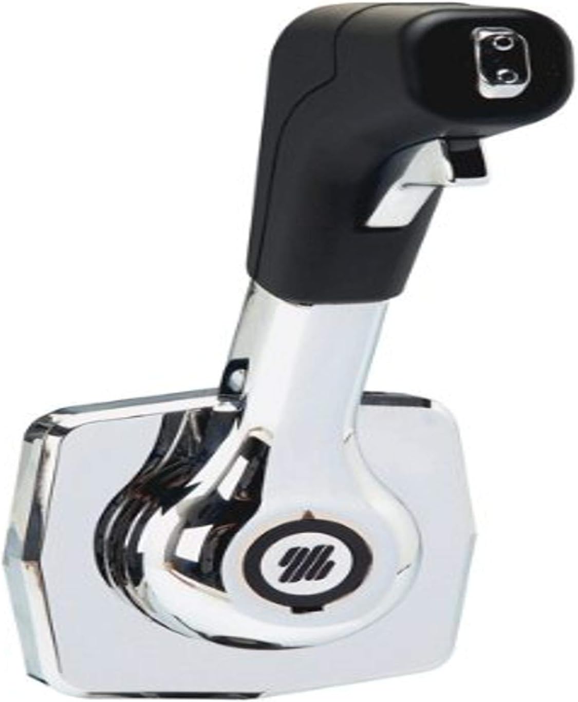 Uflex B310B Single Lever Side Mount Control - Black/Chrome