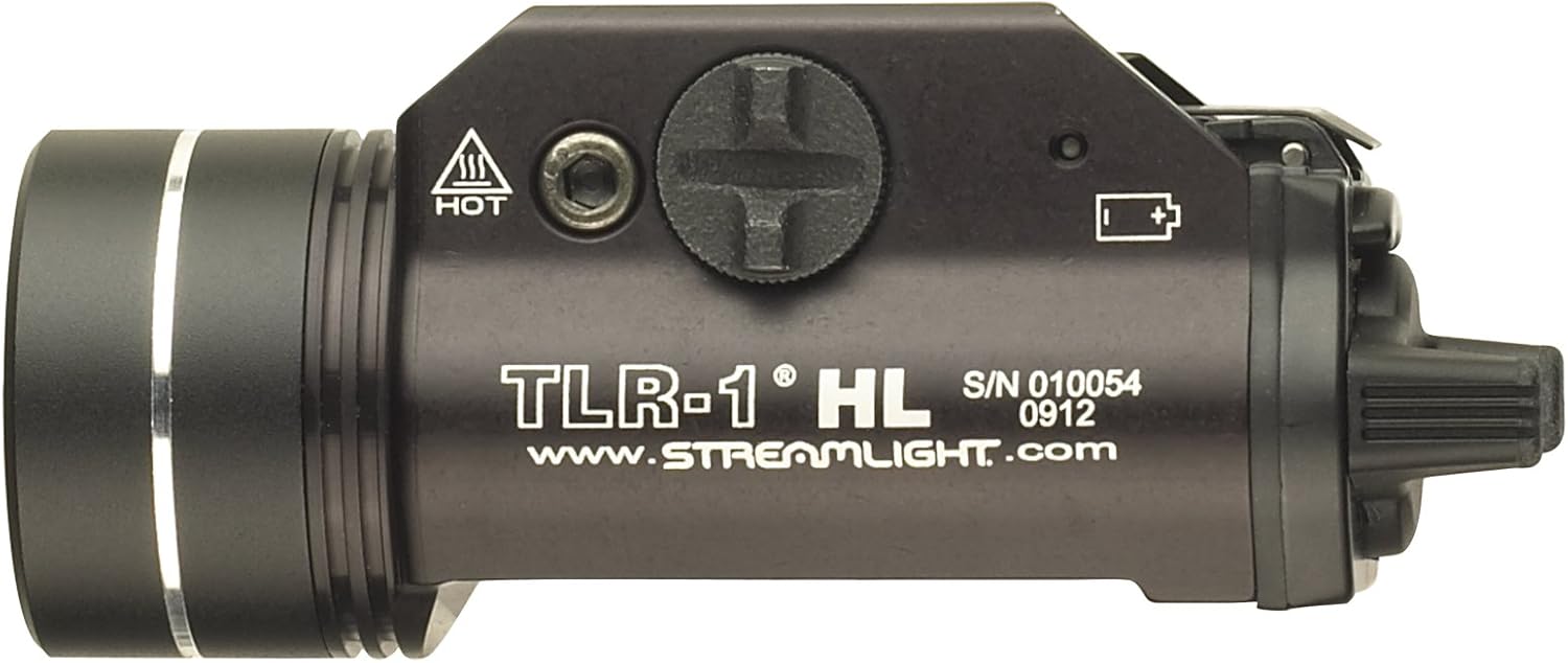 Streamlight 69260 TLR-1 HL 1000-Lumen 20000 Candela Rail-Mounted Tactical Weapon Light with Specific Compatibility Rail
