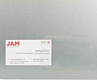 JAM PAPER Self-Adhesive Business Card Holders - 2 x 3 1/2 - Clear - 30 Label Pockets/Pack Pack of 30
