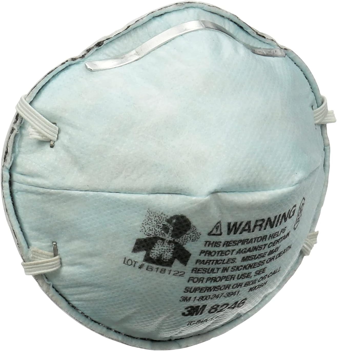 3M 8246 Household Cleanser Odor Respirator,R95 Non-Valved, Disposable Respirator, 1-Pack