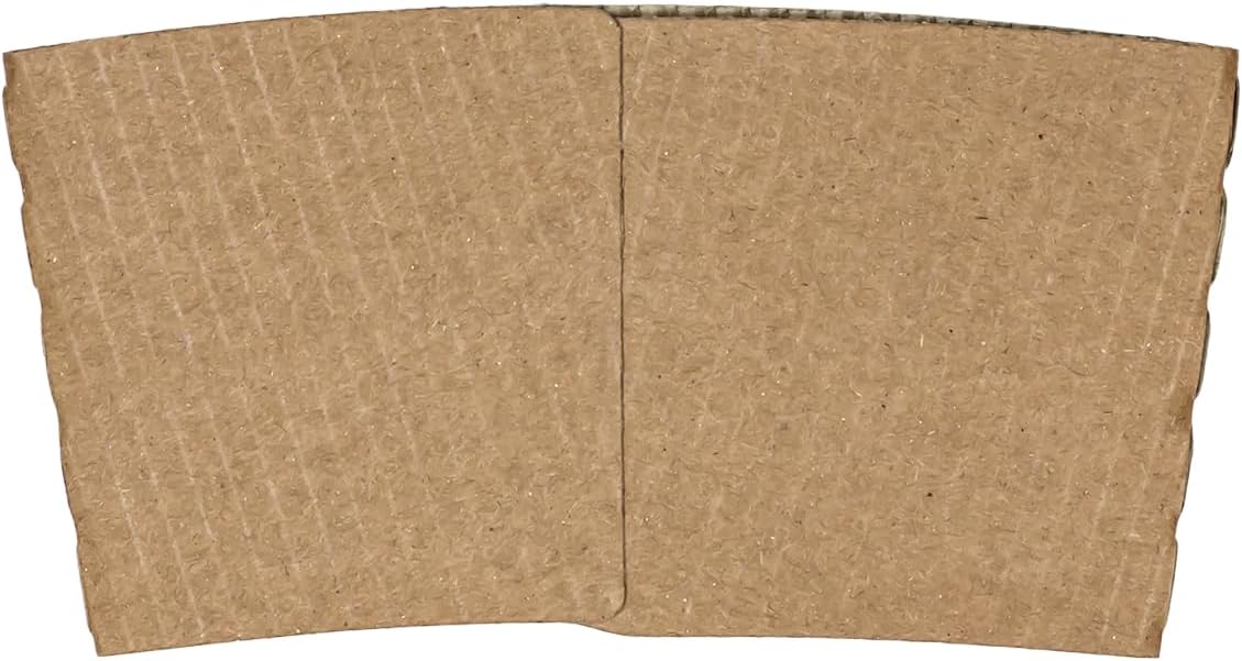 Karat C5300 (Kraft) Traditional Cup Sleeves for 10 oz. - 24 oz. Cups, Kraft (Pack of 1000)