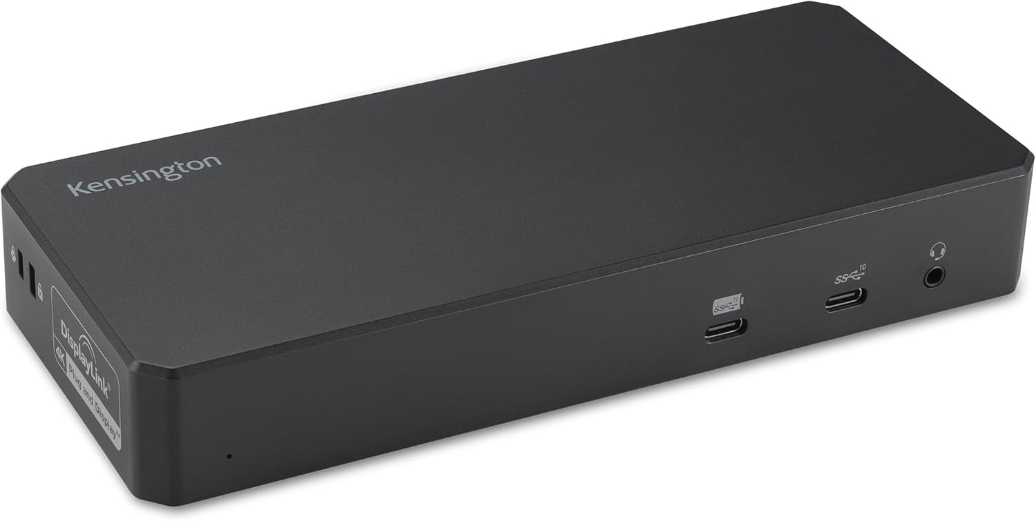 Kensington SD4790P USB-C Quad 4K Displaylink Docking Station, 100W Charging, 3 x DisplayPort, 3 x HDMI