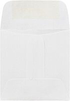 JAM PAPER Square Invitation Envelopes - White - Gummed Seal - 25/Pack