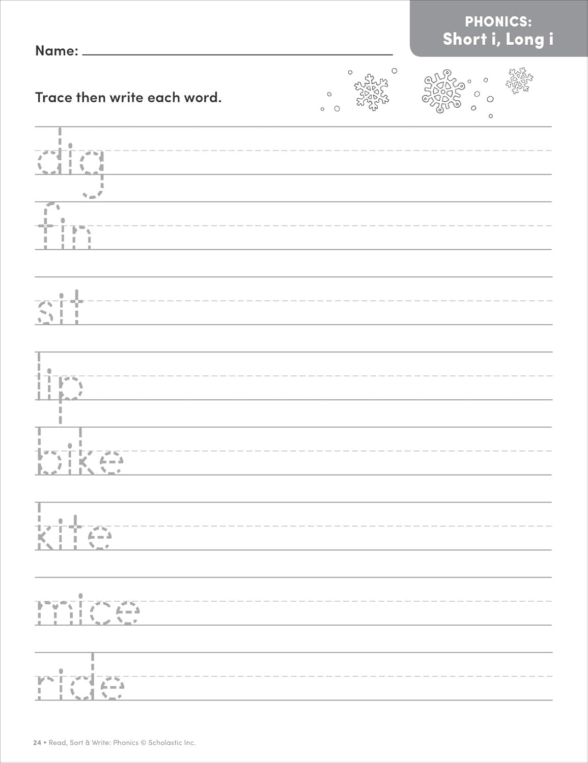 Read, Sort & Write: Phonics: Fun, Reproducible Activities With Writing Pages That Build Essential Skills