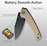CIVIVI Tranquil Folding Pocket Knife for EDC, 3.7'' Blade