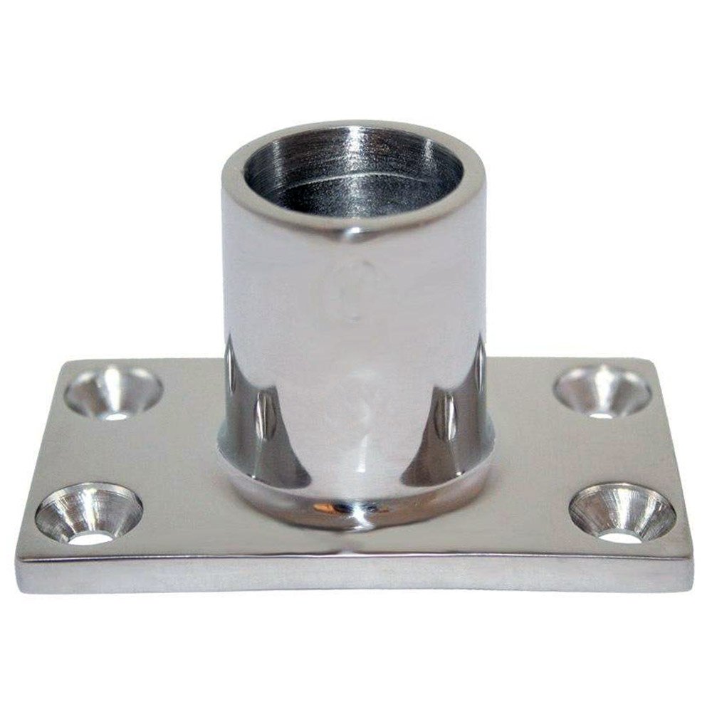 Whitecap 316 Stainless Steel 90° Rectangular Base Rail Fitting - 1" (6141C)