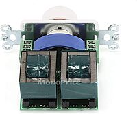 Monoprice Rotary Wall-Plate Speaker Volume Controller, Single-Gang, White