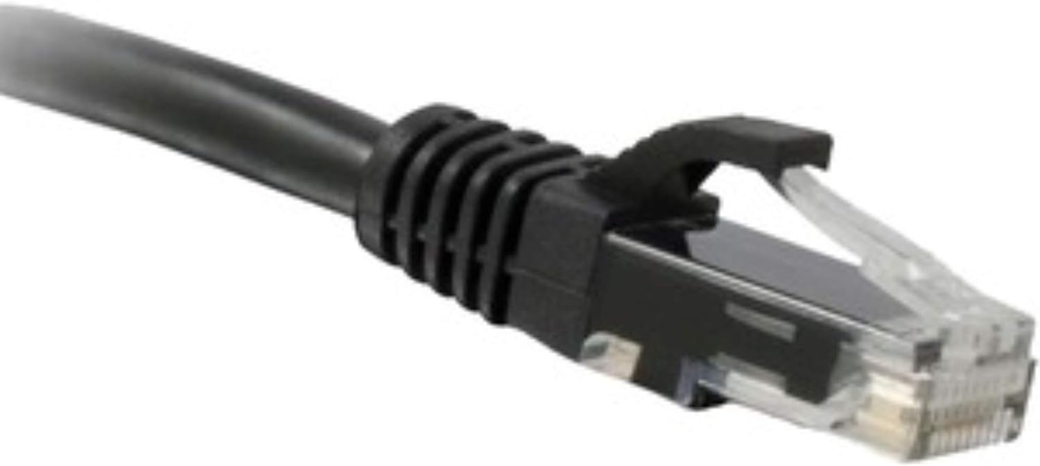 ENET Cat5e Black 15 Foot Patch Cable with Snagless Molded Boot (UTP) - 15Ft