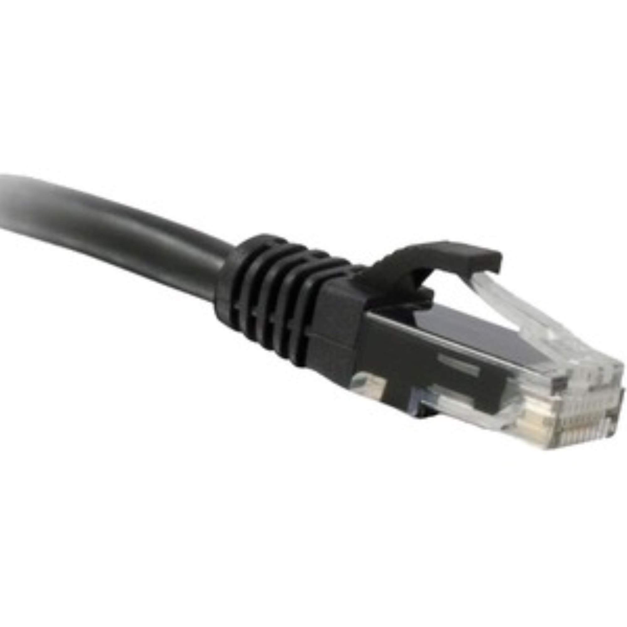 ENET Cat5e Black 15 Foot Patch Cable with Snagless Molded Boot (UTP) - 15Ft