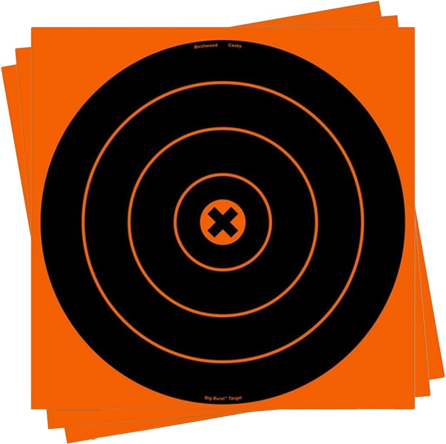 BIRCHWOOD CASEY Big Burst Bull's Eye Always Flat Adhesive Back Shooting Training Reactive Targets
