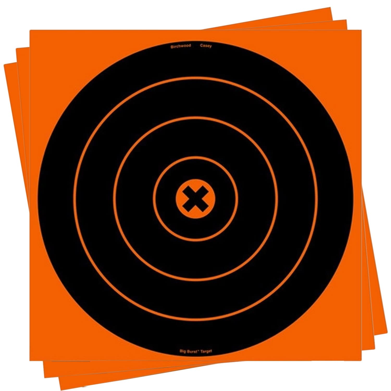 BIRCHWOOD CASEY Big Burst Bull's Eye Always Flat Adhesive Back Shooting Training Reactive Targets