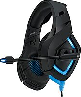 ADESSO Xtream Gaming Headset with 50 mm Drivers, Noise Cancelling Microphone and LED Lighting