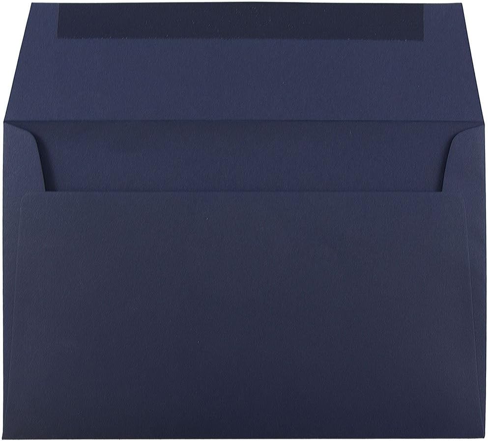 JAM PAPER Navy Blue Premium Invitation Envelopes - 25/Pack