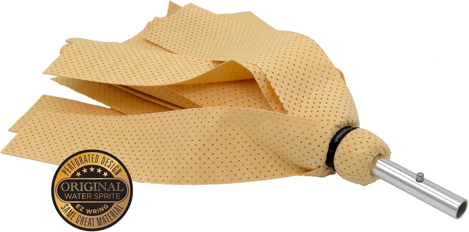 SHURHOLD Deluxe Water Sprite Chamois Heavy Duty Mop with Highly Absorbent 2 7/8" Wide PVA Strips