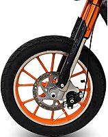 Kids' Electric Dirt Bike | Pro-Racing Style | Off-Road High-Torque Motor | 60KM/H Potential Performance | Digital LCD Display | Adjustable Suspension | Ages 5–12 (Black & Orange)