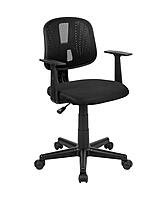 Flash Furniture Flash Fundamentals Mid-Back Mesh Swivel Task Office Chair with Pivot Back and Arms