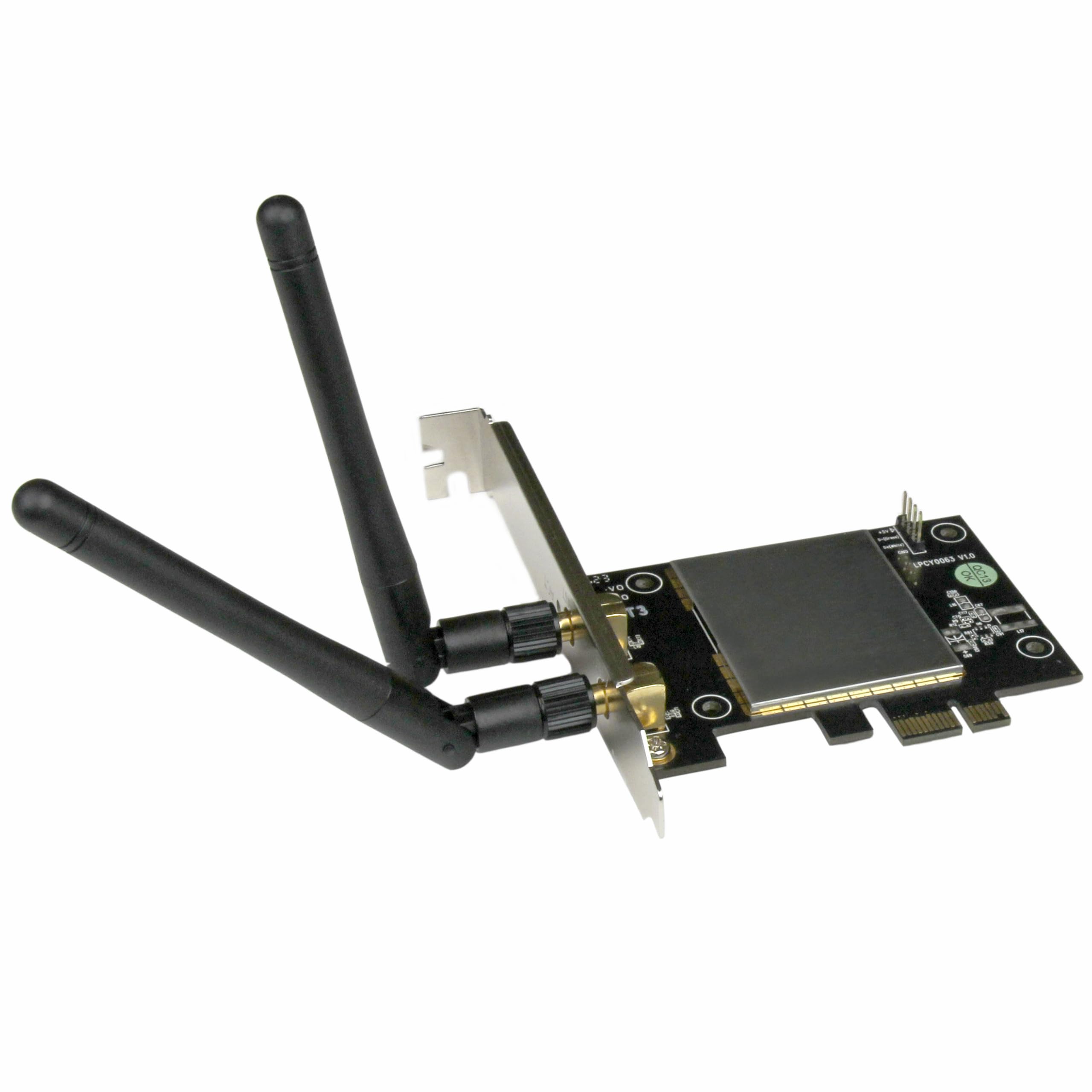 StarTech.com AC600 Wireless-AC Network Adapter - 802.11ac, PCI Express - Dual Band 2.4GHz / 5GHz PCIe Wireless Network Card