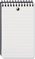 Mead Wirebound Top-Opening Memo Book, 3in x 5in, College Ruled, 100 Sheets