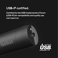 Belkin BoostCharge™ 30W Compact Fast Car Charger withUSB-C Power Delivery Port for iPhone 16, 16 Pro, 15, 15 Pro, Galaxy S25