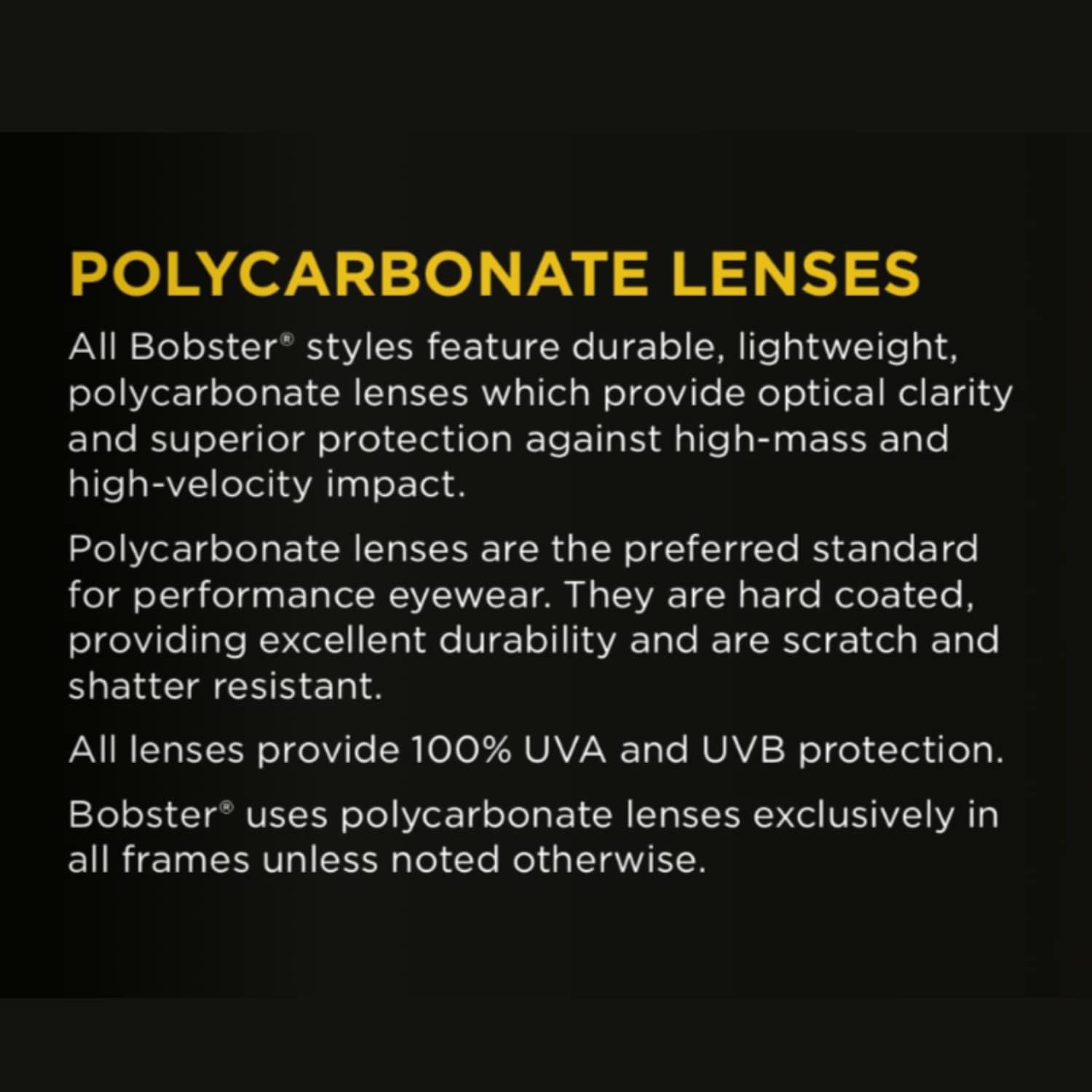 Bobster ® Enforcer, Matte Black Frame, Smoked, Amber, & Clear Lens Matte Black/Smoked, Amber & Clear Lens