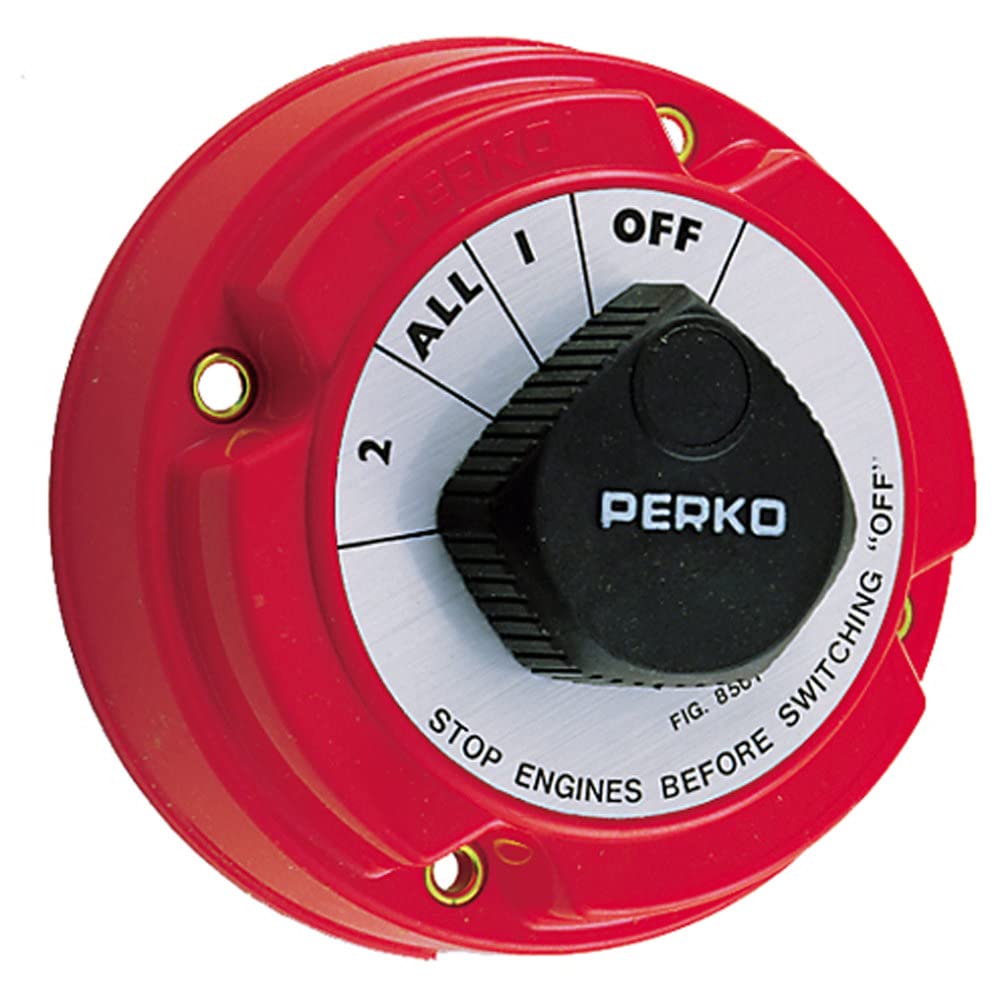 Perko 8501DP Medium Duty Battery Selector Switch - 250A Continuous (Red)