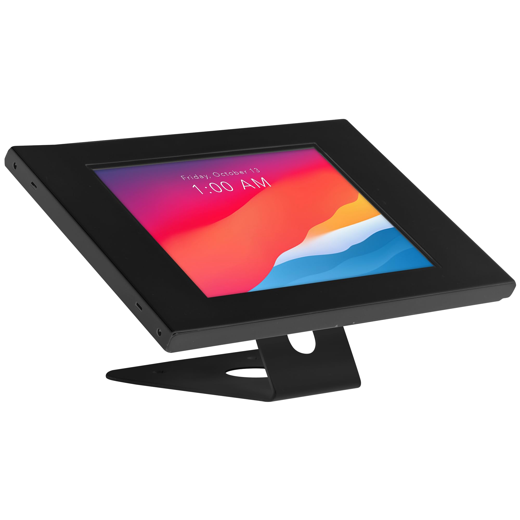Mount-It! Anti-Theft Tablet Kiosk, Locking Tablet Enclosure with Counter Top and Wall Mount Base