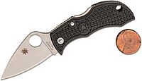 Spyderco Manbug Leaf Folding Pocket Knife with 1.9" VG-10 Steel Blade and FRN Handle - SpyderEdge - MBKLFP