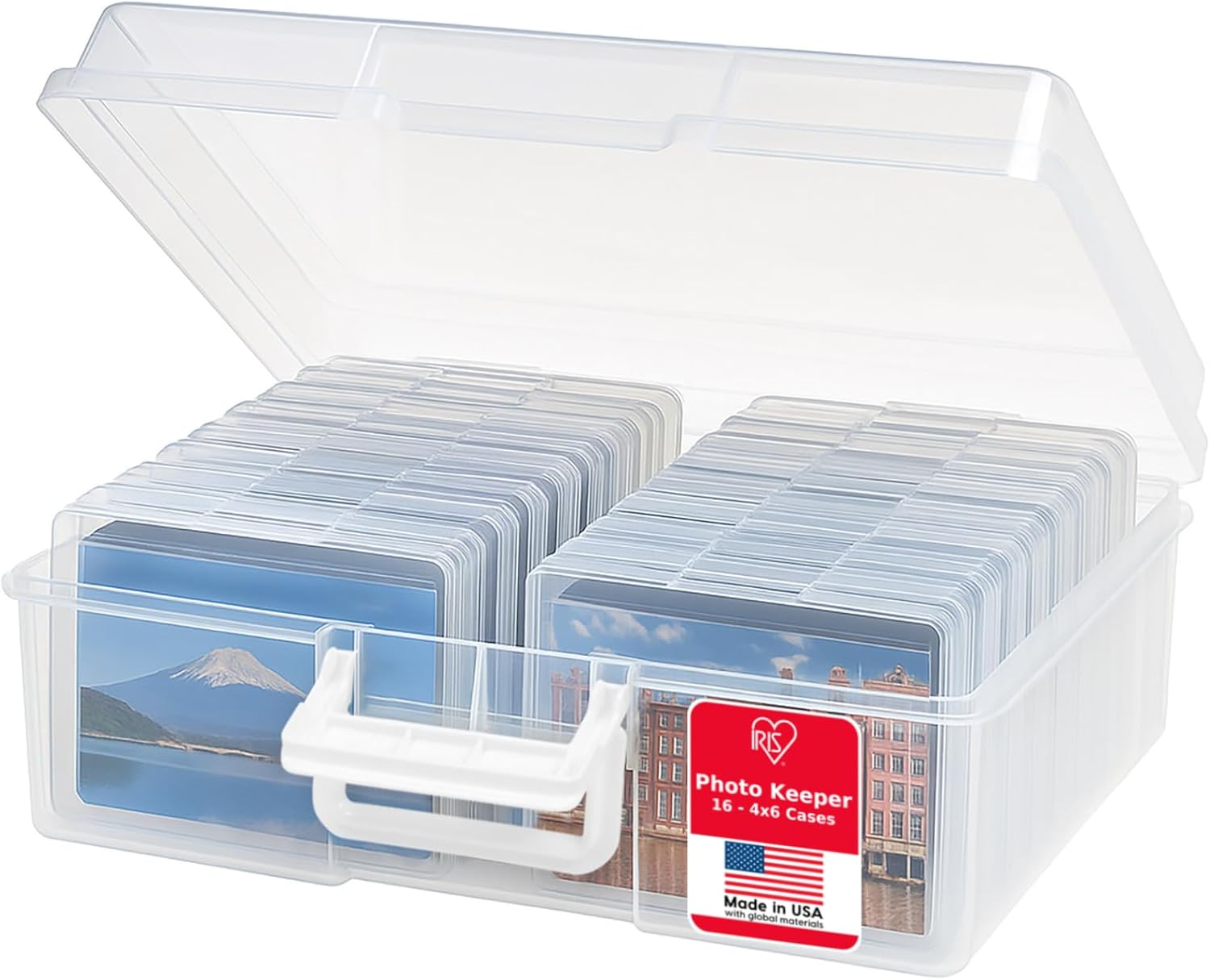 IRIS USA Photo & Craft Keeper with Removable 4" x 6" Inner Cases