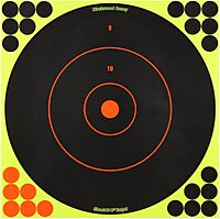 BIRCHWOOD CASEY Shoot-N-C 12" Bull's-Eye Reactive Self-Adhesive Targets with Repair Pasters