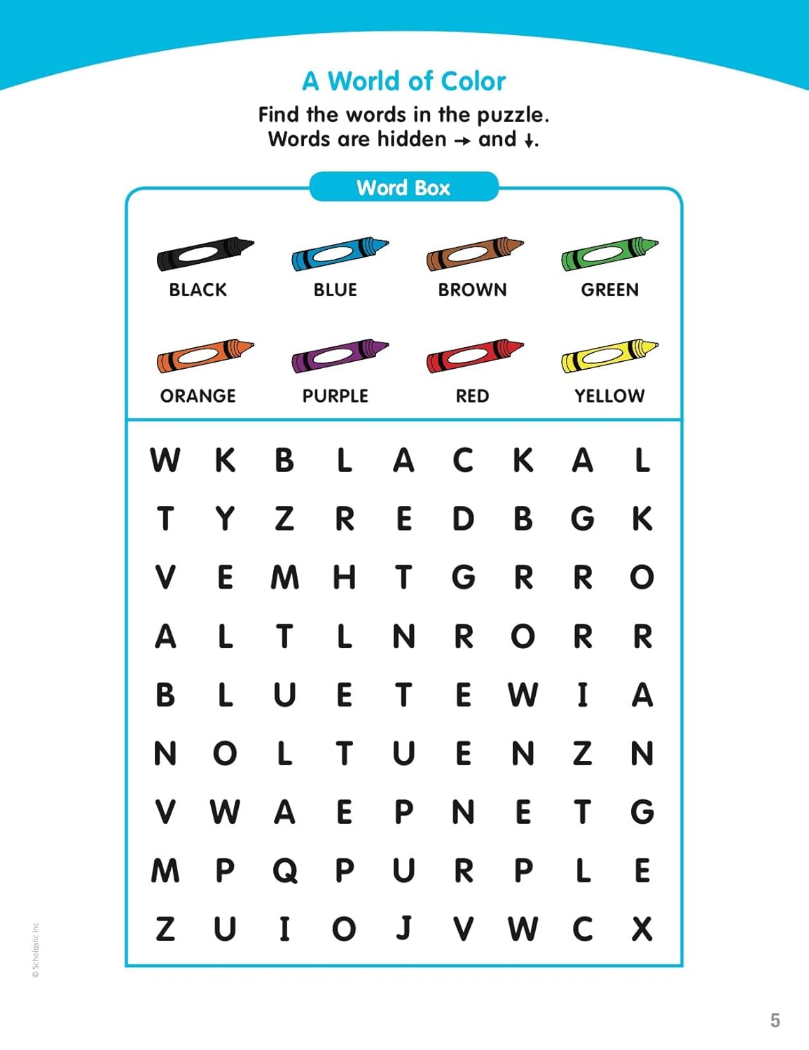 Scholastic Little Skill Seekers: Word Searches Activity Book, Pre-K To Kindergarten