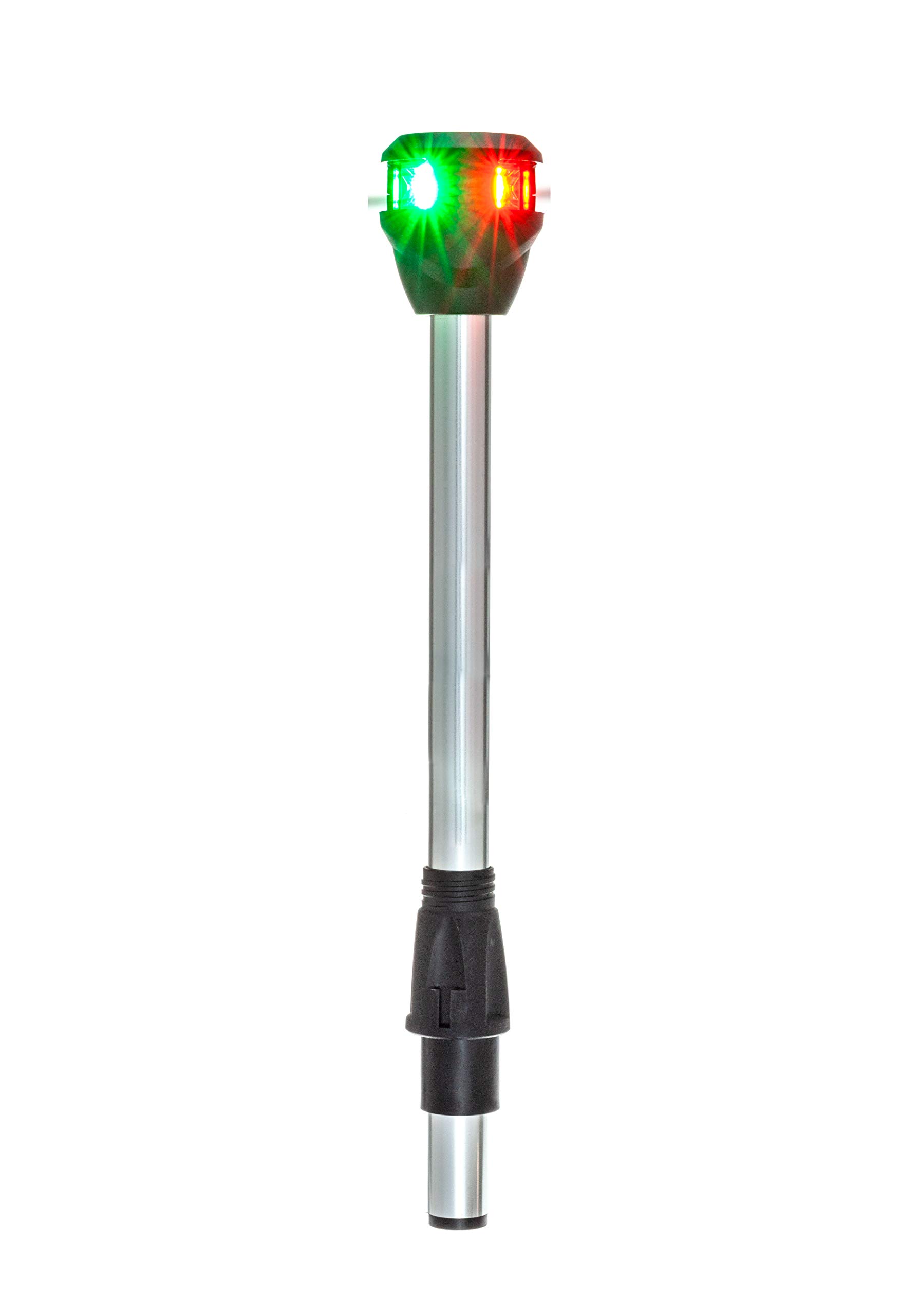 Attwood Bi-Color Lightarmor LED Navigation - Pole Light Red-Green - 10" - Boat Bi-Color Lightarmor LED Navigation