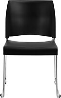 National Public Seating 8800 Series Plastic Cafetorium Chair 21.75" x 20" x 30.5"- Black