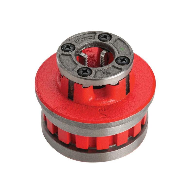 RIDGID 37390 Model 12-R Hand Threader Die Head, Alloy Right-Handed NPT Die Head for Nominal Pipe Size of 1/2-Inches